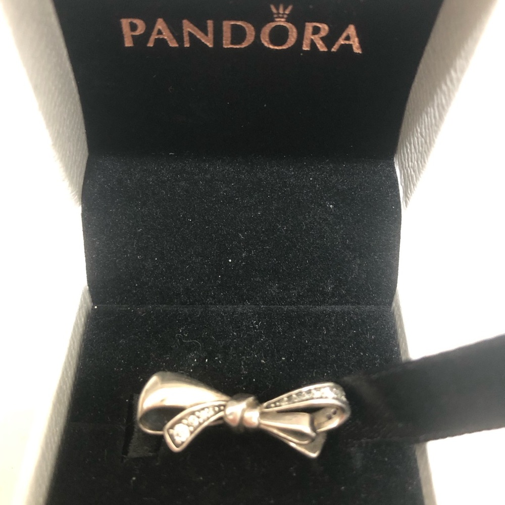 Pandora Sterling Silver Bow Charm in Silver